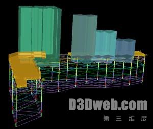 工程体构筑物模型 