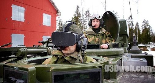 挪威军队用Oculus Rift虚拟现实头盔驾驶坦克