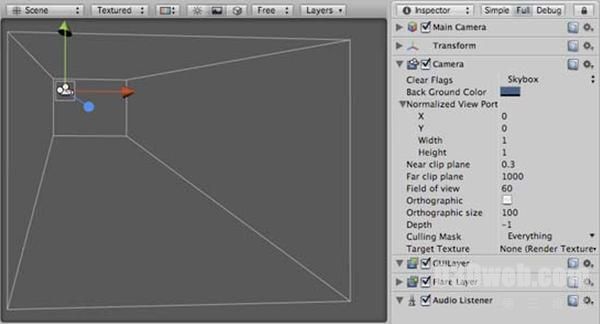 Unity3D场景搭建5:相机(Cameras)