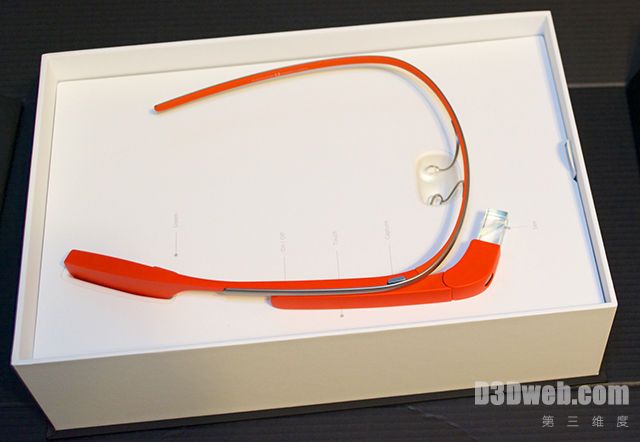 [组图]第二代谷歌眼镜开箱组图：新增单声道耳机