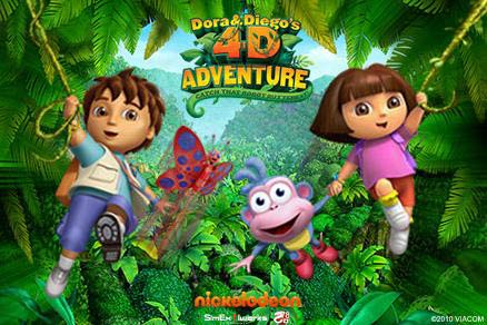 图一:《Dora&Diego’s 4D Adventure》海报