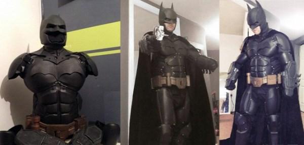 国外牛人利用3D打印做出蝙蝠战衣