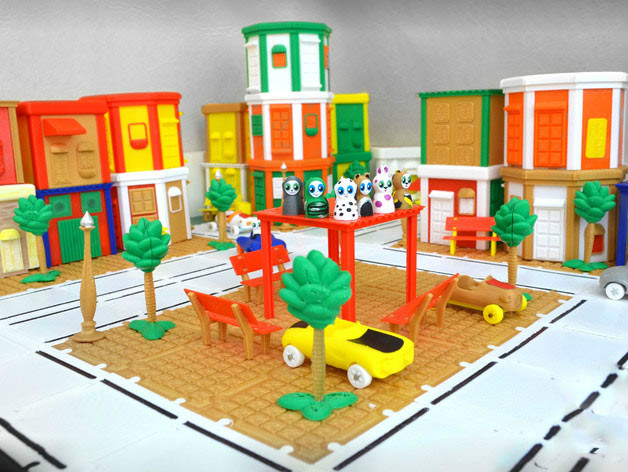 3D打印玩具城市