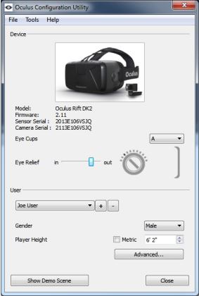 Oculus rift DK2 如何设置