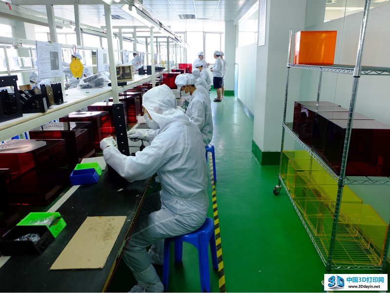 目前西通光固化生产车间的规模还较小