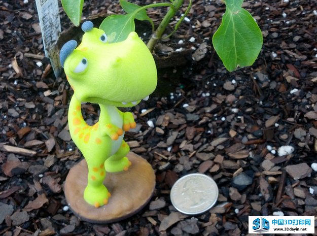 有木有很像《可怜的霸王龙》里的小暴龙。图源：shapeways.com
