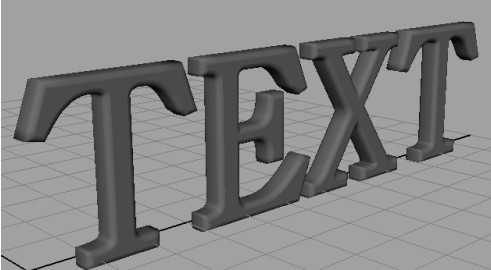 Maya打造立体字效果的方法和步骤5