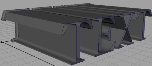 Maya打造立体字效果的方法和步骤9