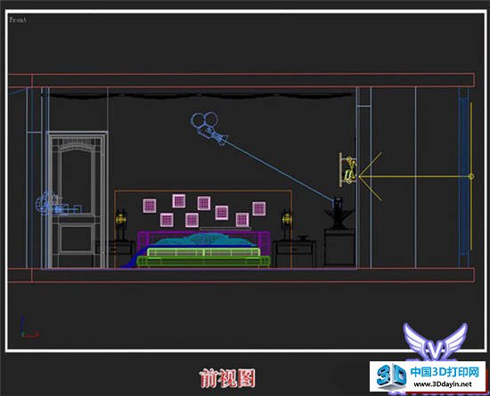 3dmax渲染卧室效果图 丝路教育 3dmax渲染教程