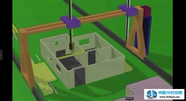 包工头注意 这个3D打印机24小时盖一座小楼