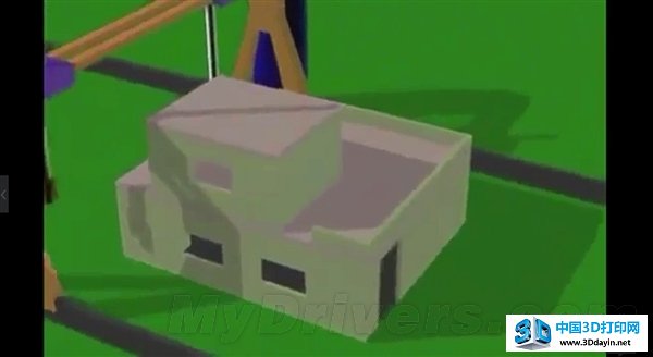 包工头注意 这个3D打印机24小时盖一座小楼