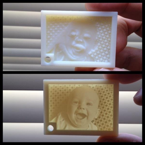 用3D打印和19世纪隐雕法处理任何照片 用3D打印和19世纪隐雕法处理任何照片