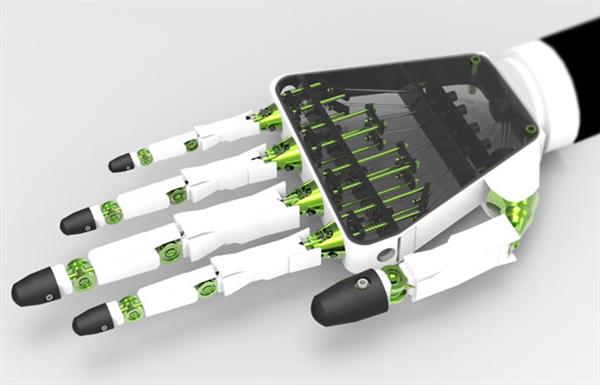 含27个关节完美模仿人手的3D打印假肢 含27个关节完美模仿人手的3D打印假肢