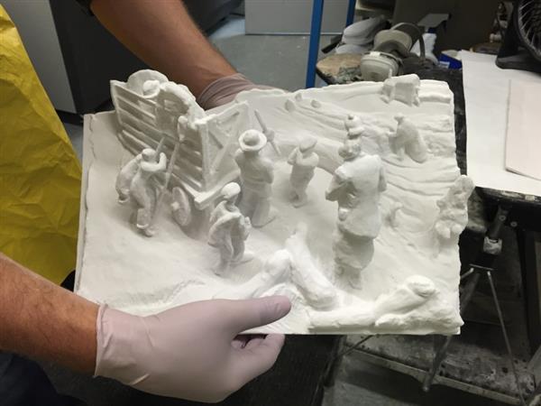 博物馆使用3D打印技术再现本顿作品 博物馆使用3D打印技术再现本顿作品