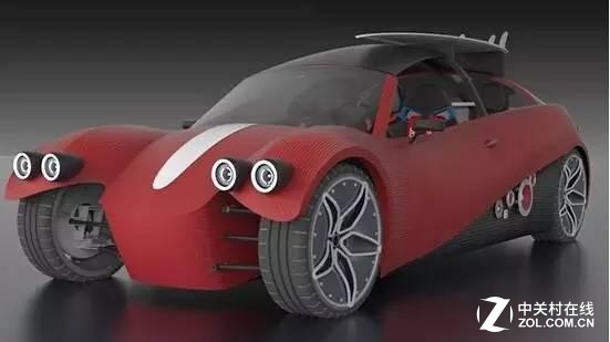 超酷3D打印汽车 时速56公里仅1.8万美元