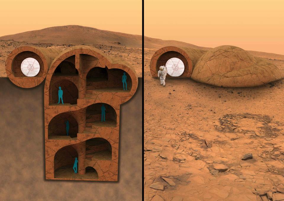 未来的3D打印应用:在火星上就地取材3D打印房屋 未来的3D打印应用:在火星上就地取材3D打印房屋