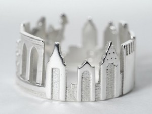 戴上3D打印“城市景观戒指” 整个世界尽在手中 戴上3D打印“城市景观戒指” 整个世界尽在手中