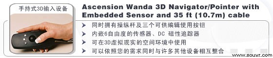 Ascension Wanda 3D Navigator/Pointer with Embedded Sensor and 35 ft (10.7m) cable