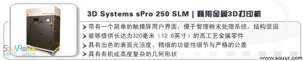 3D Systems sPro 250 SLM 商用金属3D打印机