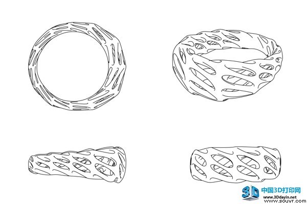 3D打印指环「万物皆流」