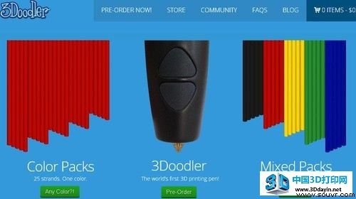 CES 2014：3D打印神笔3Doodler创意再袭