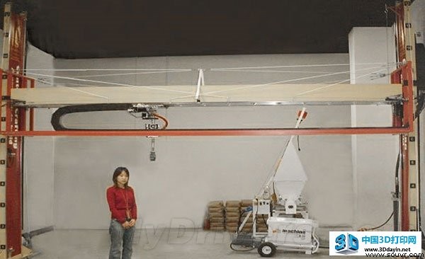 包工头注意 这个3D打印机24小时盖一座小楼