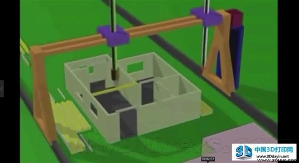 包工头注意 这个3D打印机24小时盖一座小楼