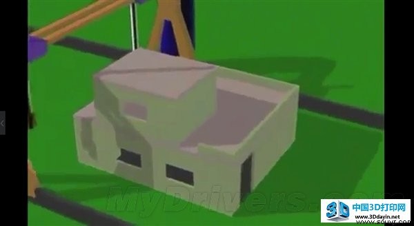 包工头注意 这个3D打印机24小时盖一座小楼