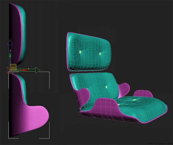 3ds Max教程：埃姆斯时尚休闲椅的制作_座位图18