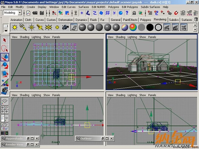 Maya制作卡通建筑35
