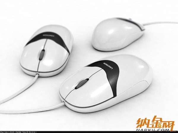 犀牛制作罗技鼠标效果图