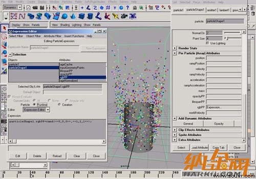 paint effect结合maya粒子制作动画 飞特网 maya入门教程