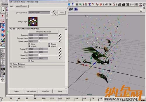 paint effect结合maya粒子制作动画 飞特网 maya入门教程