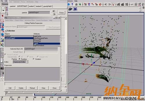 paint effect结合maya粒子制作动画 飞特网 maya入门教程