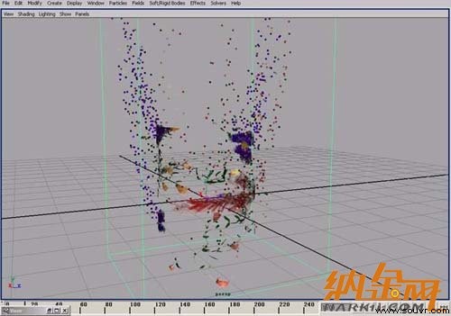 paint effect结合maya粒子制作动画 飞特网 maya入门教程