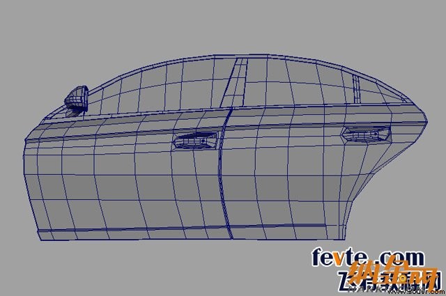 maya打造奔驰cls 550跑车 飞特网 maya建模教程2