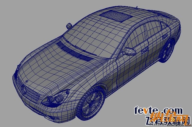 maya打造奔驰cls 550跑车 飞特网 maya建模教程9