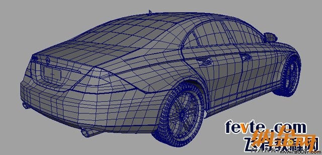 maya打造奔驰cls 550跑车 飞特网 maya建模教程10