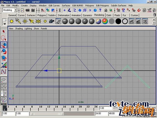 maya制作卡通建筑 飞特网 maya建模教程