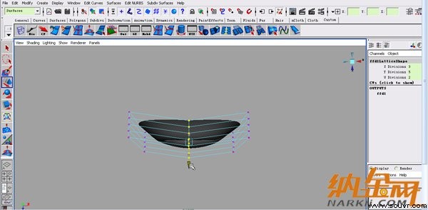 maya nurbs制作高精度生物模型详解 飞特网 maya建模教程