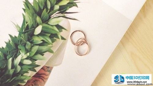 选一枚3D打印戒指 在情人节向她求婚吧