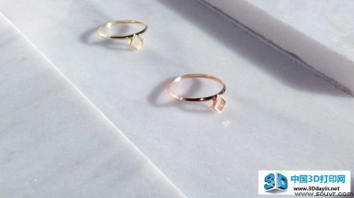 选一枚3D打印戒指 在情人节向她求婚吧