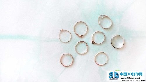 选一枚3D打印戒指 在情人节向她求婚吧