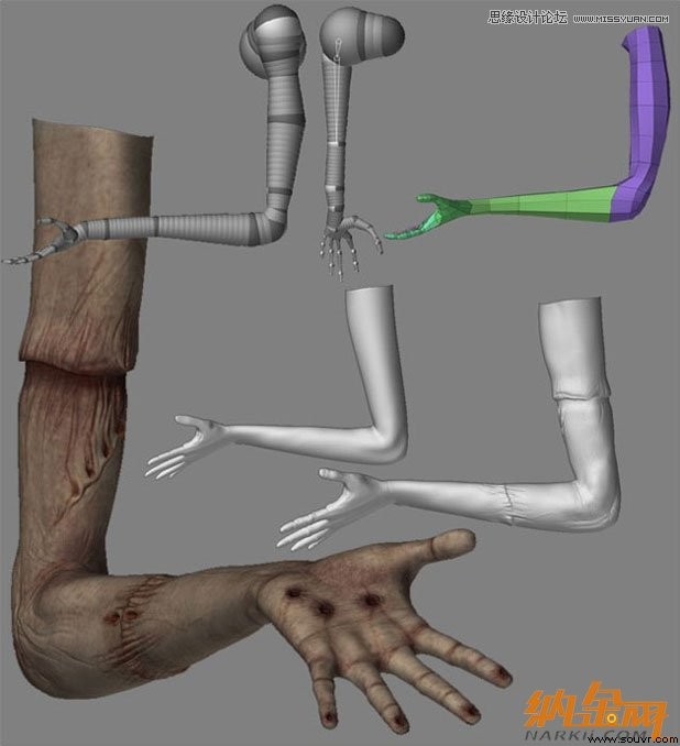 3DMAX制作手拿外星布娃娃的外星人教程,PS教程,思缘教程网