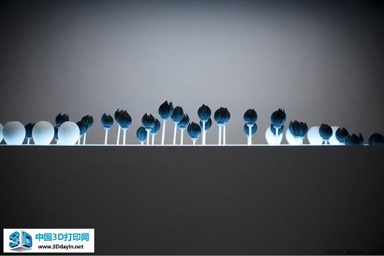 可充气复合材料3D打印花朵 绽放的美丽