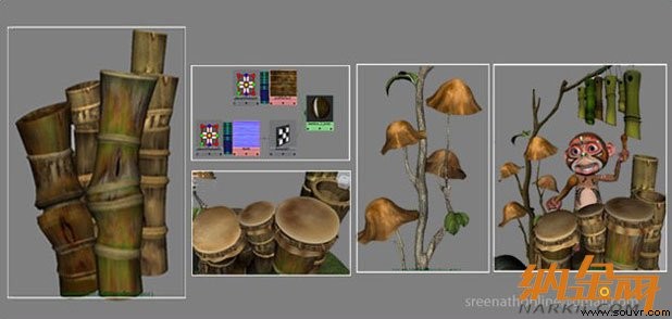 《敲竹鼓的野猴子》Maya作品制作流程 - 3D动画教程 -  80_c70bc1e3.jpg