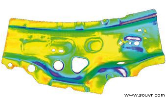 轿车钣金冲压件利用Aicon Breuckmann3D扫描器进行3D质量检测