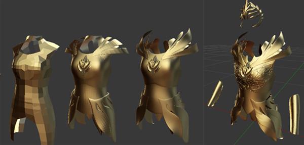 设计师借助3D打印打造绝美梦幻礼服盔甲
