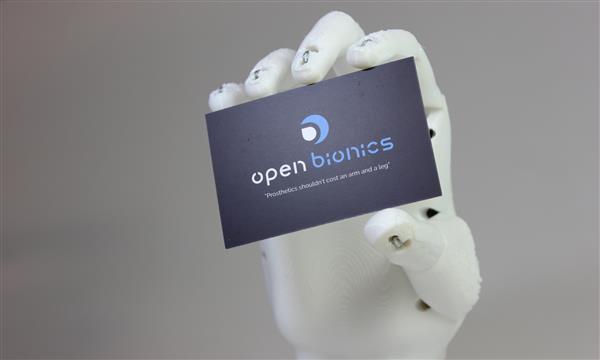 Open Bionics公司推出500美元可快速组装的3D打印机械手