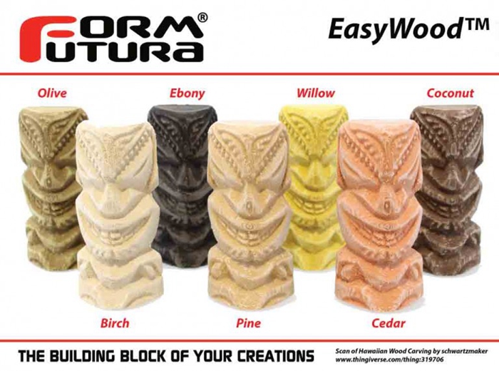 Formfutura推出四款新型木质3D打印材料